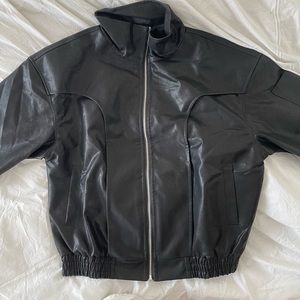 Beaumont Studios Black Leather Jacket size Large